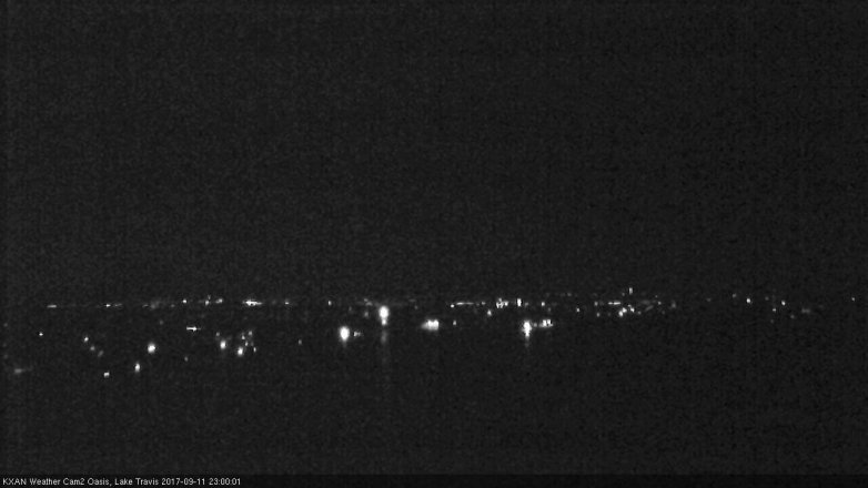 Lake Travis webcam, September 11, 2017 10:25 PM CT