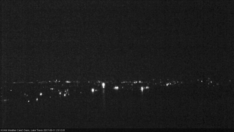Lake Travis webcam, September 11, 2017 10:30 PM CT