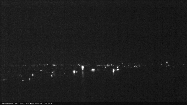 Lake Travis webcam, September 11, 2017 10:35 PM CT