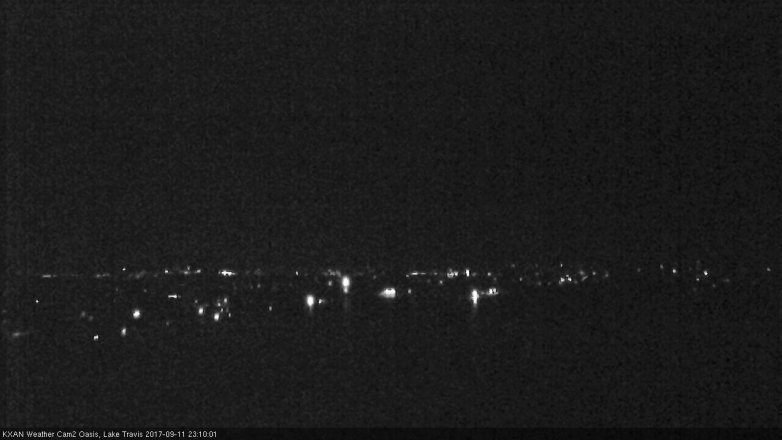 Lake Travis webcam, September 11, 2017 10:40 PM CT