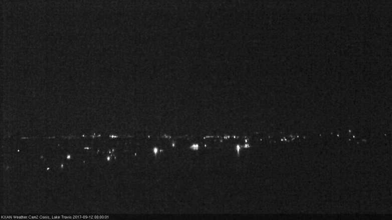 Lake Travis webcam, September 11, 2017 11:05 PM CT