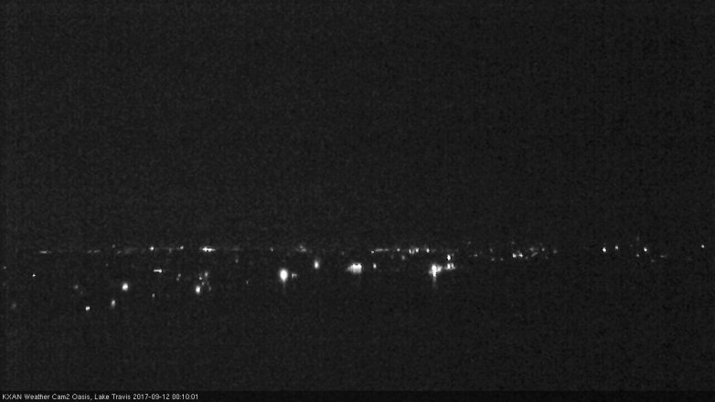 Lake Travis webcam, September 11, 2017 11:20 PM CT