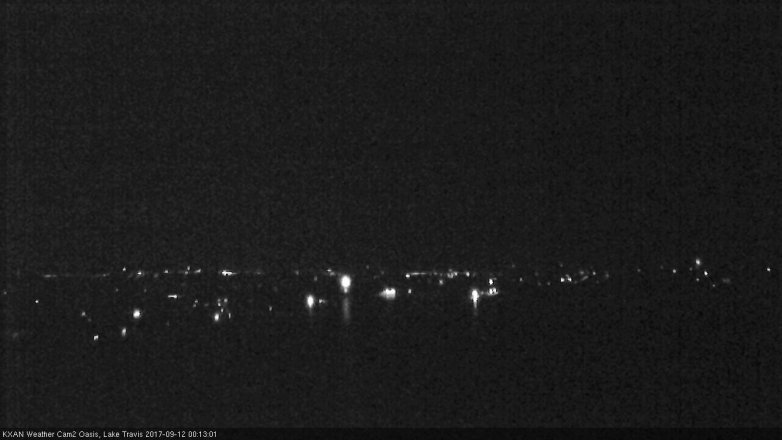 Lake Travis webcam, September 11, 2017 11:30 PM CT
