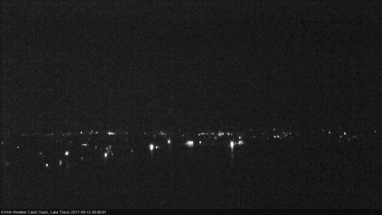 Lake Travis webcam, September 11, 2017 11:45 PM CT