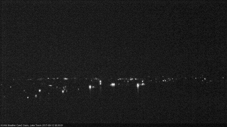 Lake Travis webcam, September 11, 2017 12:00 AM CT
