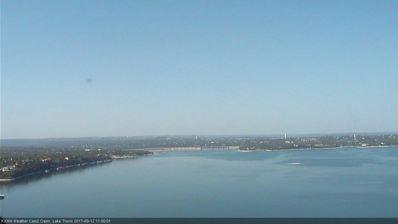 Lake Travis webcam, September 12, 2017 10:15 AM CT
