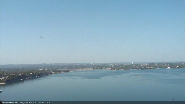 Lake Travis webcam, September 12, 2017 10:20 AM CT