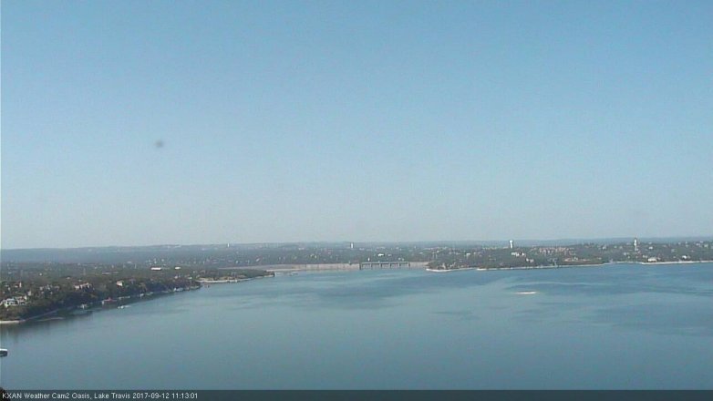 Lake Travis webcam, September 12, 2017 10:40 AM CT