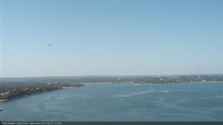 Lake Travis webcam, September 12, 2017 11:00 AM CT