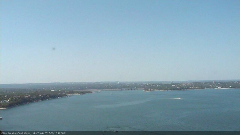 Lake Travis webcam, September 12, 2017 11:20 AM CT