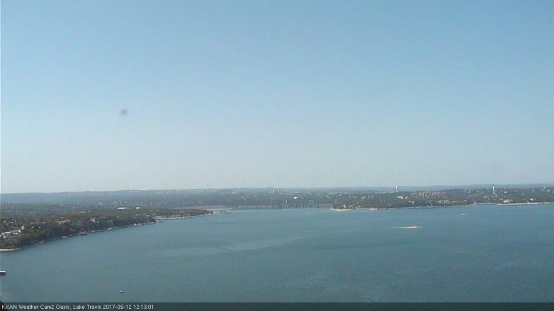 Lake Travis webcam, September 12, 2017 11:25 AM CT