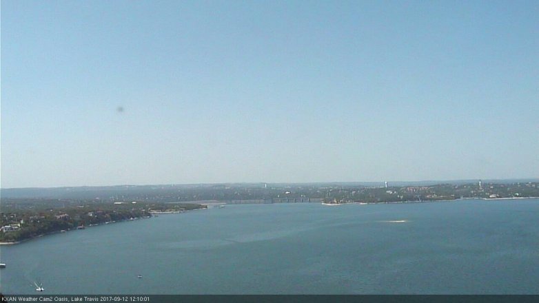 Lake Travis webcam, September 12, 2017 11:35 AM CT