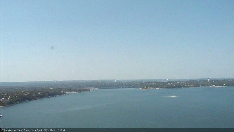 Lake Travis webcam, September 12, 2017 11:40 AM CT