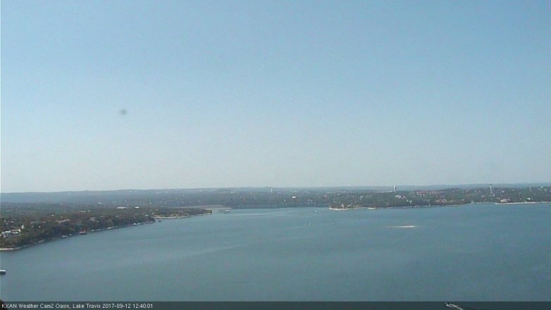 Lake Travis webcam, September 12, 2017 11:45 AM CT