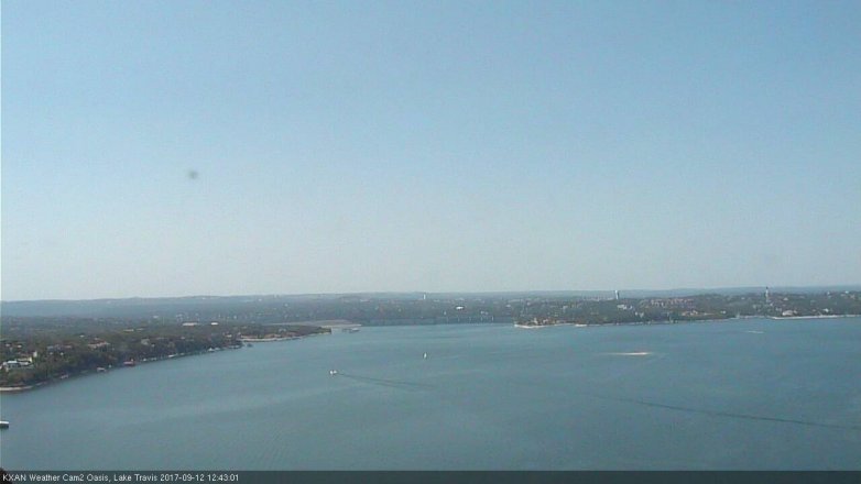 Lake Travis webcam, September 12, 2017 12:15 PM CT