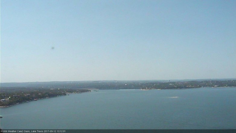 Lake Travis webcam, September 12, 2017 12:20 PM CT