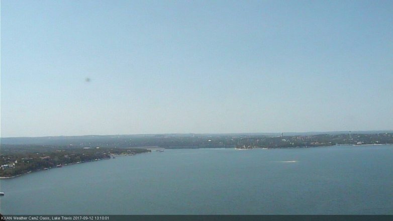 Lake Travis webcam, September 12, 2017 12:35 PM CT