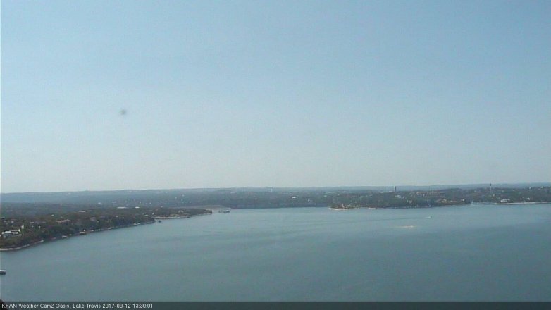 Lake Travis webcam, September 12, 2017 12:40 PM CT