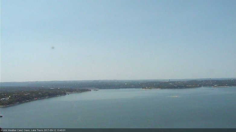 Lake Travis webcam, September 12, 2017 12:45 PM CT