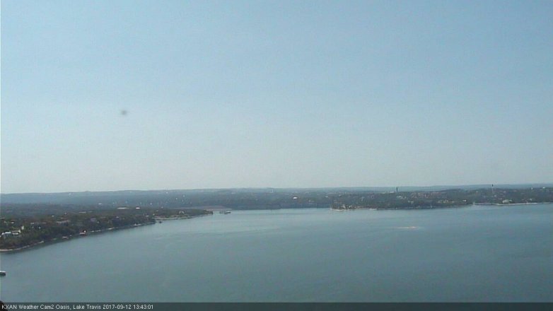 Lake Travis webcam, September 12, 2017 1:00 PM CT