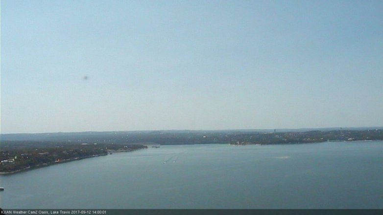 Lake Travis webcam, September 12, 2017 1:25 PM CT