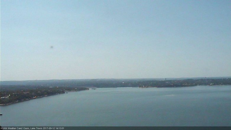 Lake Travis webcam, September 12, 2017 1:30 PM CT