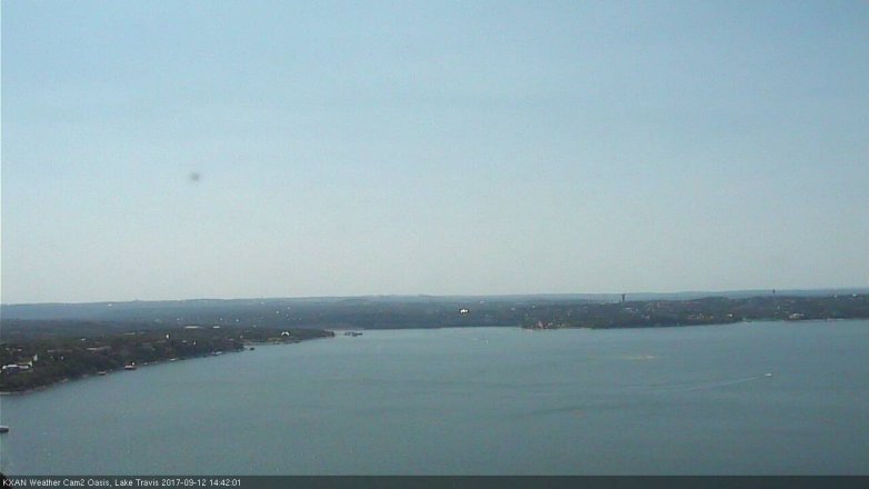 Lake Travis webcam, September 12, 2017 1:45 PM CT