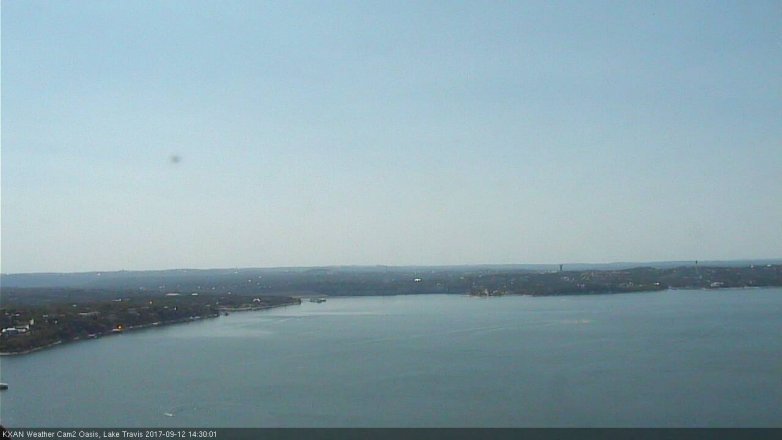 Lake Travis webcam, September 12, 2017 2:00 PM CT