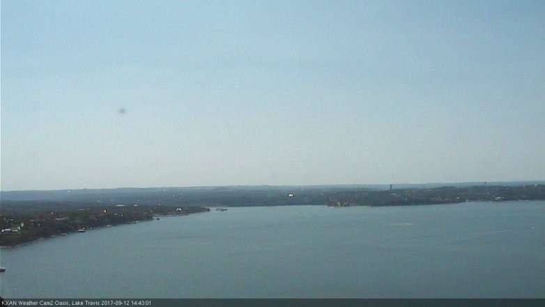 Lake Travis webcam, September 12, 2017 2:15 PM CT