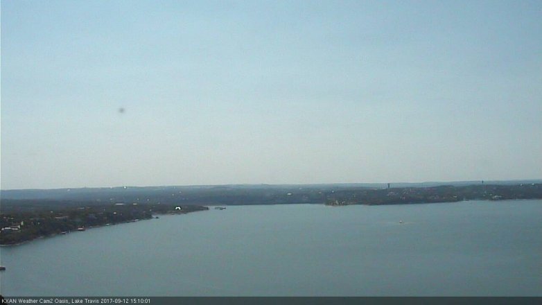 Lake Travis webcam, September 12, 2017 2:35 PM CT