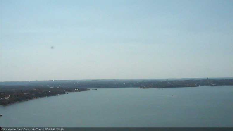 Lake Travis webcam, September 12, 2017 2:45 PM CT