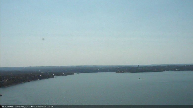 Lake Travis webcam, September 12, 2017 2:55 PM CT