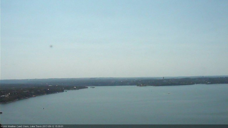 Lake Travis webcam, September 12, 2017 3:00 PM CT