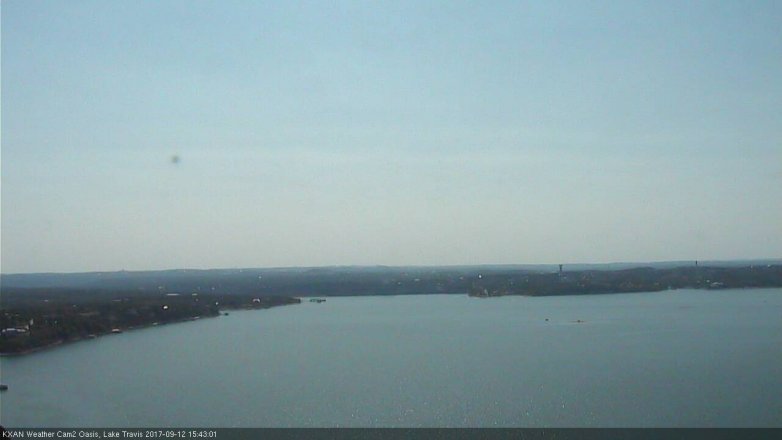 Lake Travis webcam, September 12, 2017 3:15 PM CT