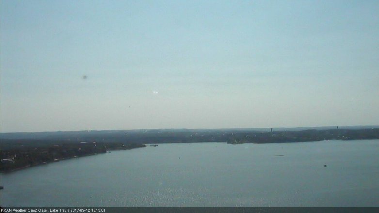 Lake Travis webcam, September 12, 2017 3:25 PM CT