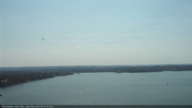 Lake Travis webcam, September 12, 2017 3:30 PM CT