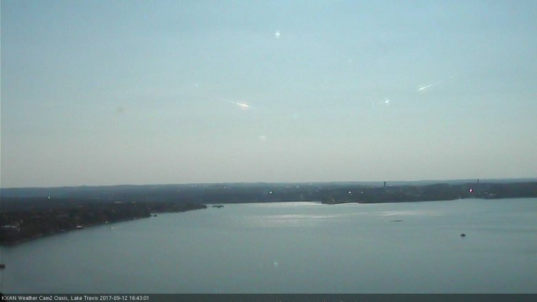 Lake Travis webcam, September 12, 2017 3:50 PM CT