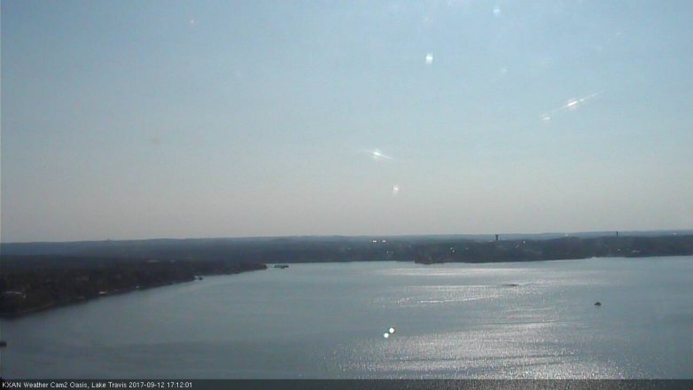 Lake Travis webcam, September 12, 2017 4:25 PM CT