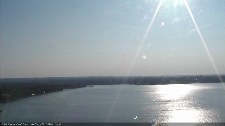Lake Travis webcam, September 12, 2017 4:50 PM CT