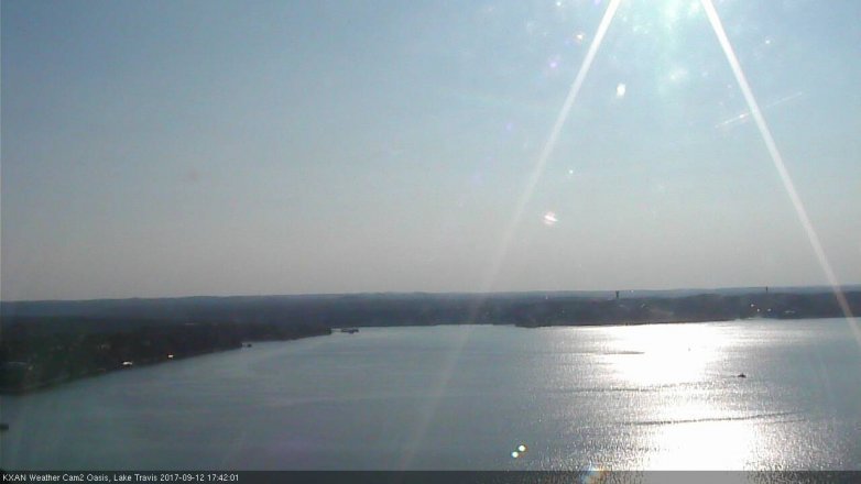 Lake Travis webcam, September 12, 2017 5:00 PM CT