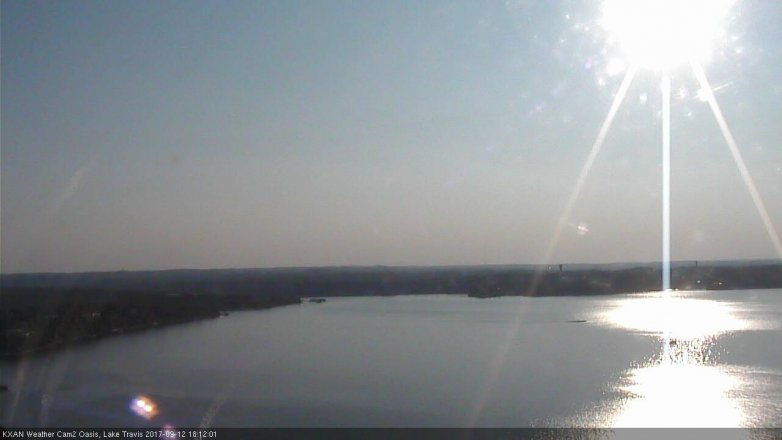 Lake Travis webcam, September 12, 2017 5:25 PM CT
