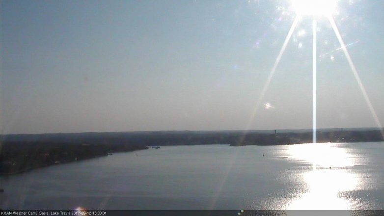 Lake Travis webcam, September 12, 2017 5:30 PM CT