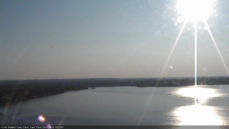 Lake Travis webcam, September 12, 2017 5:45 PM CT