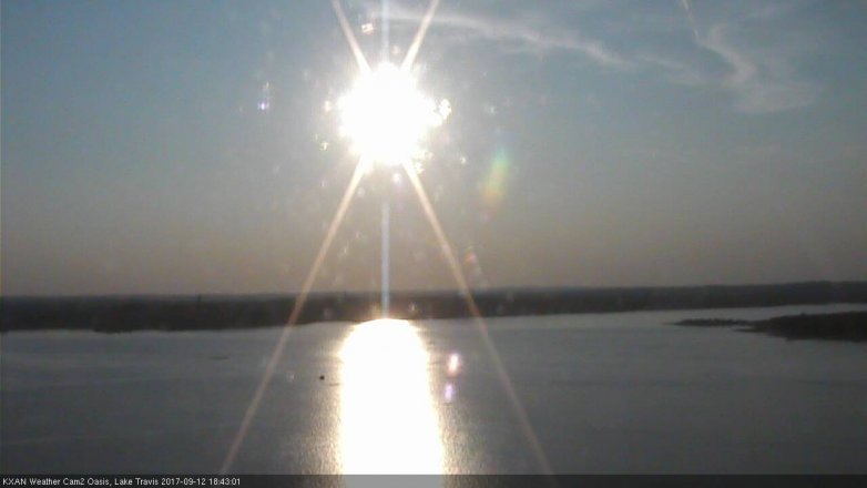 Lake Travis webcam, September 12, 2017 5:50 PM CT