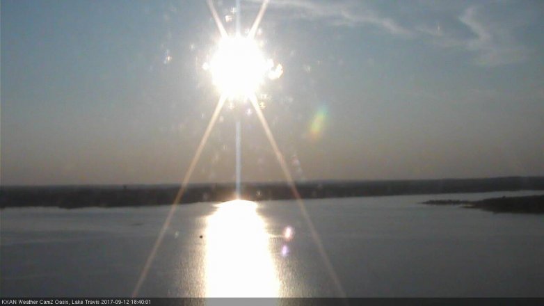 Lake Travis webcam, September 12, 2017 6:10 PM CT