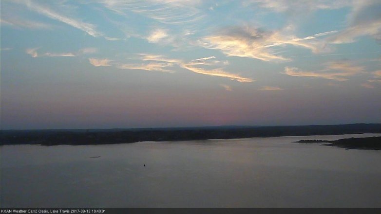 Lake Travis webcam, September 12, 2017 6:45 PM CT