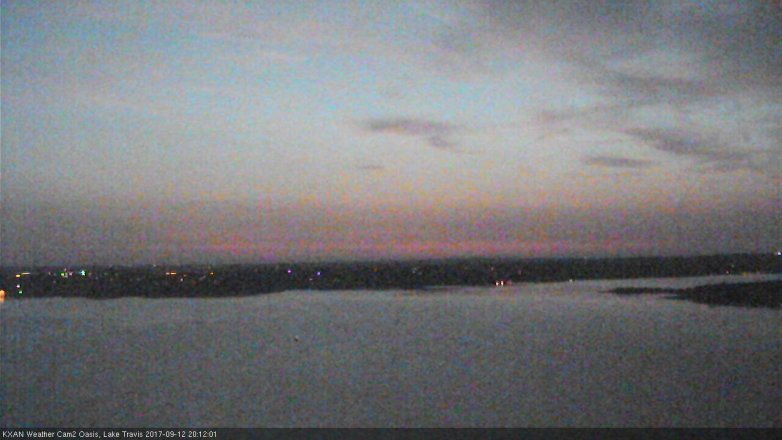 Lake Travis webcam, September 12, 2017 7:20 PM CT