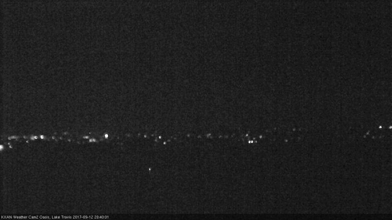 Lake Travis webcam, September 12, 2017 8:00 PM CT