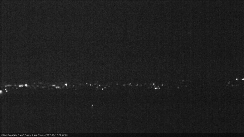 Lake Travis webcam, September 12, 2017 8:05 PM CT