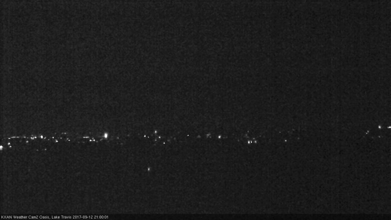 Lake Travis webcam, September 12, 2017 8:10 PM CT